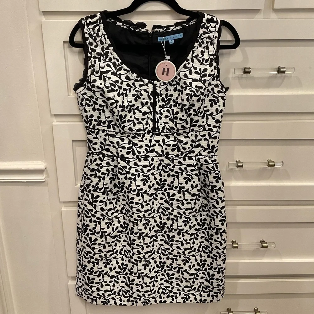 Antonio Melani black & white fully lined dress - Picture 10 of 11